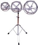 Cardinal Percussion Spin Tune Toms 6/8/10 Inch With Stand Front View